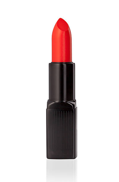istock Red lipstick isolated on white background 460819333