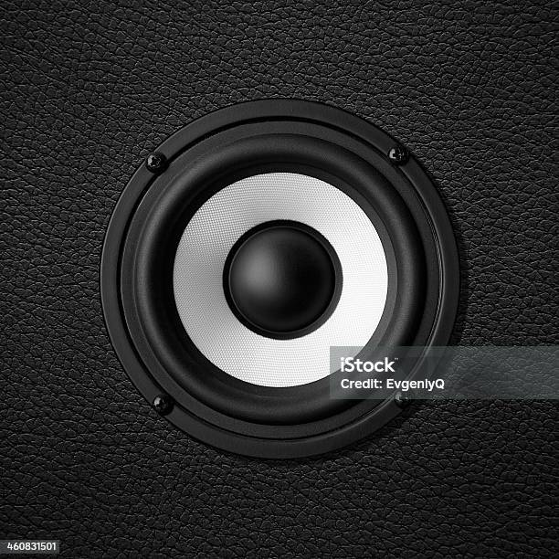 Bianco Nero Altoparlante - Fotografie stock e altre immagini di Ascoltare - Ascoltare, Attrezzatura per la musica, Colore nero