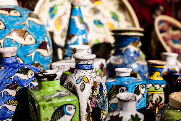 istock Traditional ceramic in local Israel market. 460838205