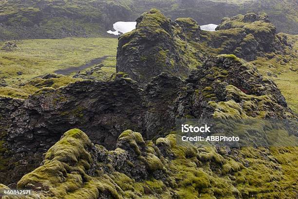 Photo libre de droit de Islande South Lakagigar Paysage Volcanique banque d'images et plus d'images libres de droit de Caillou - Caillou, Champ de lave, Cirque montagneux