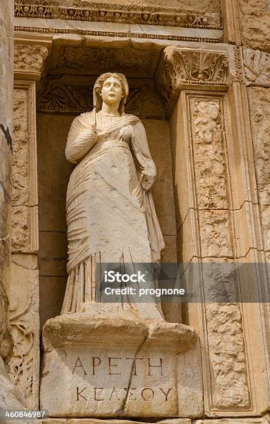 Arete In Ephesus The Virtue Stock Photo - Download Image Now - Ancient, Ancient Civilization, Ancient Greece