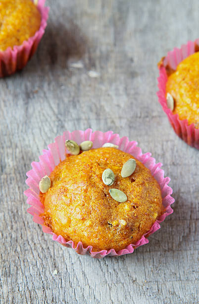istock Pumpkin Muffins on the boards 460849131