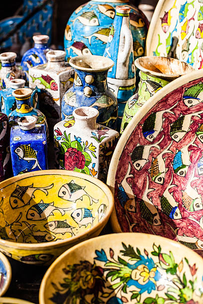 istock Traditional ceramic in local Israel market. 460852133