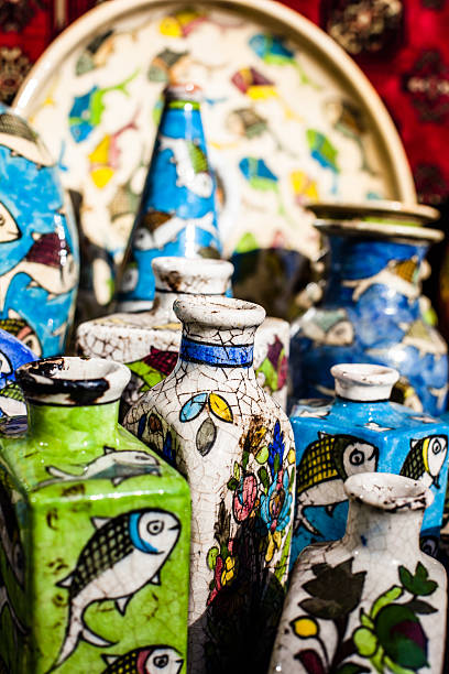 istock Traditional ceramic in local Israel market. 460852219