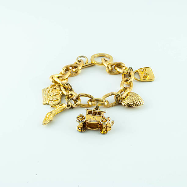 istock golden necklace chain jewelry on netural background 460859131