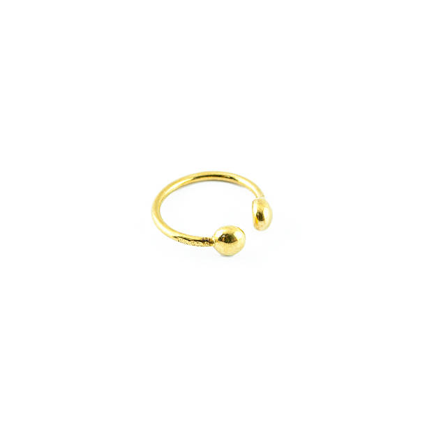 istock The beauty wedding ring isolated on white 460859669