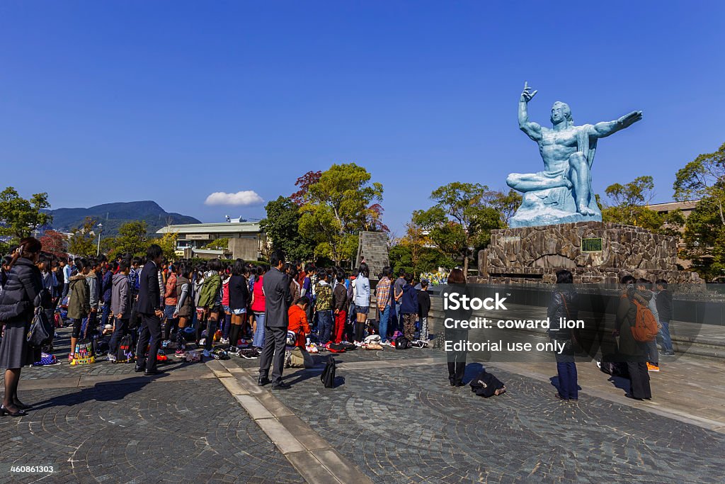 Monumento comemorativo da paz de Nagasaki - Royalty-free Estátua Foto de stock
