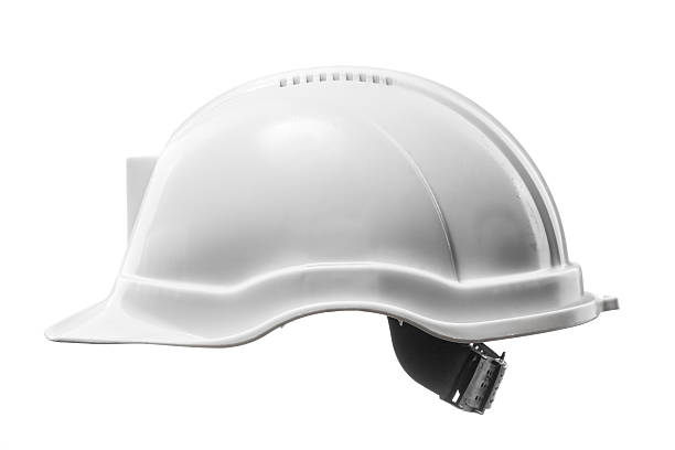 hard hat изолированные белый - protective workwear hat violence construction стоковые фото и изображения