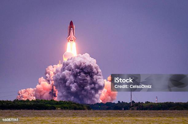 Launch Of Atlantissts135 Stock Photo - Download Image Now - Cape Canaveral, Space Mission, Space Center