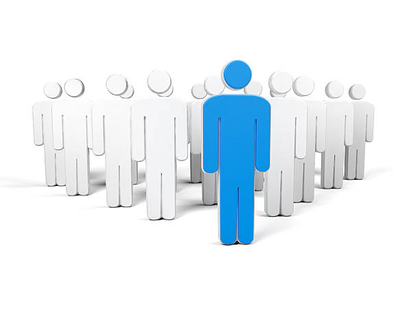 istock Arrow composed by group of man and leader 460871247