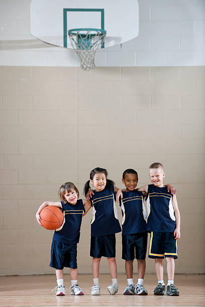 istock Diverse Childrens Basketball Team 460871553