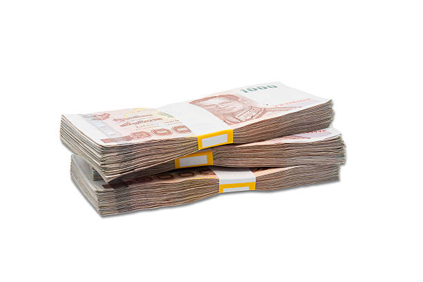 istock Stacks of 1000 baht bills 460878187
