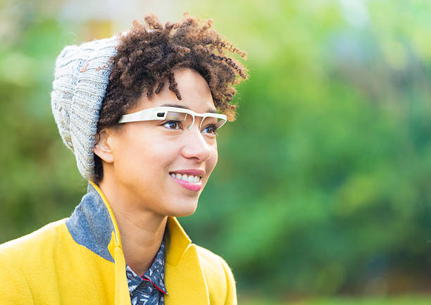 istock Woman with smart glasses 460881307