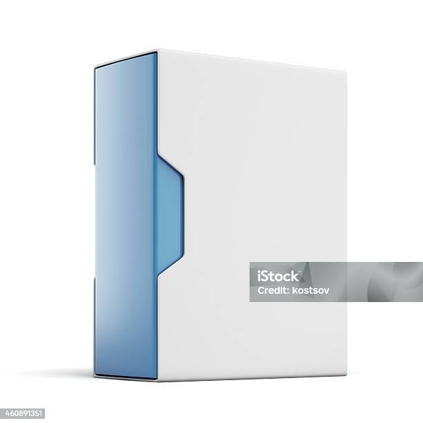 Modern Caixa De Embalagem - Fotografias de stock e mais imagens de Azul - Azul, Branco, Caixa