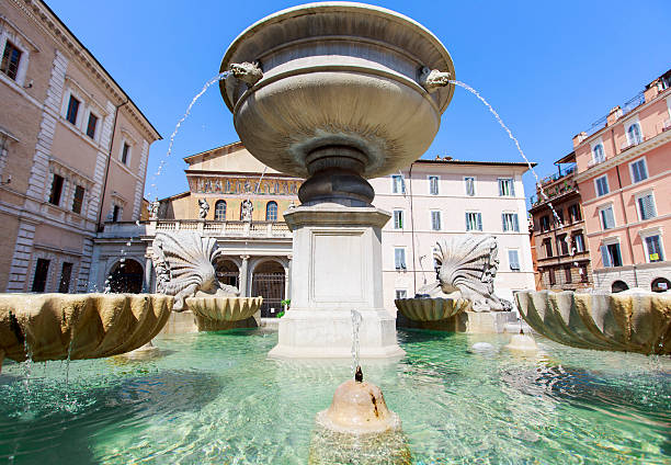 istock Santa Maria Square in Trastevere square 460897683