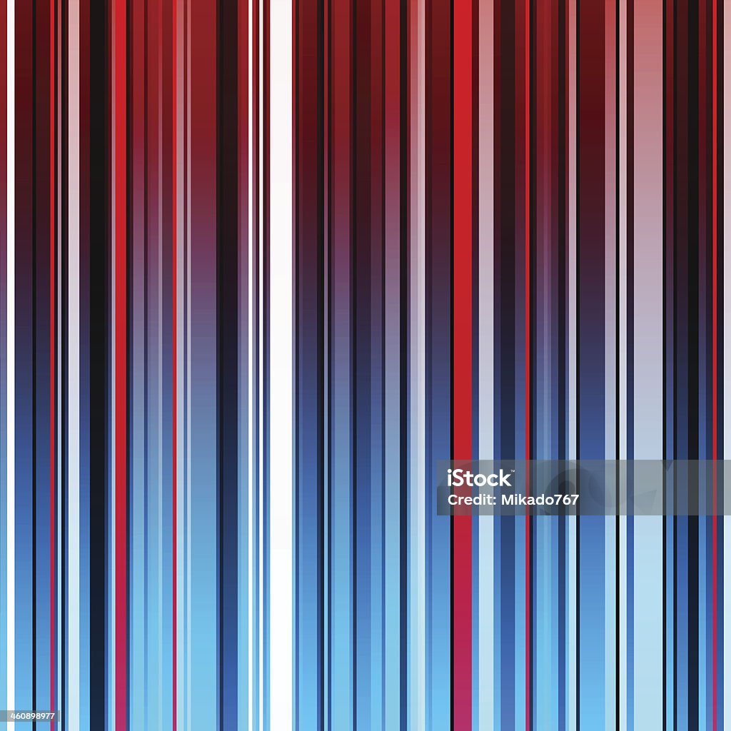 Abstracto rojo y azul de fondo rayado - arte vectorial de A la moda libre de derechos