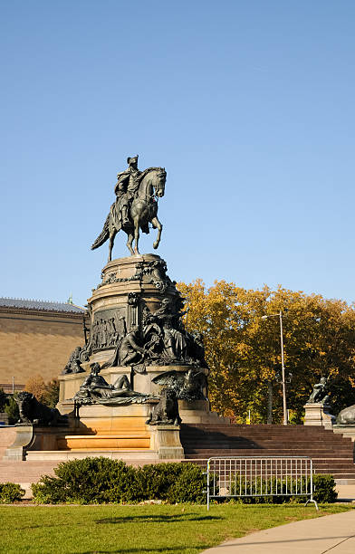 istock Washington Monument at Eakins Oval in Philadelphia 460900949