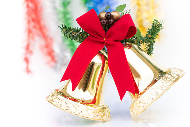 istock Bell Christmas ornaments decorations isolated 460908939