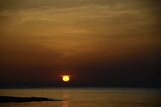 sunrise on sea with beautiful colors in the sky