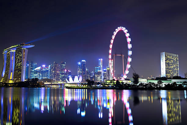istock Singapore city skyline at night 460917451