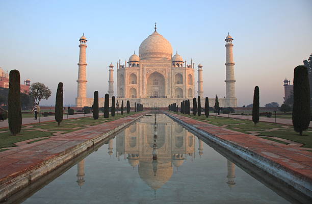 istock Taj Mahal at sunrise 460917489