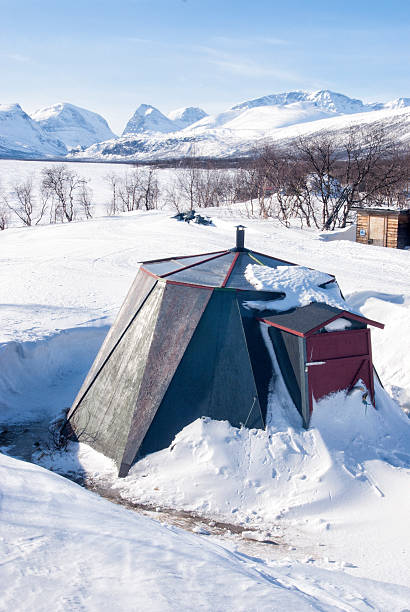 istock Sami cabin in arctic Sweden 460917563