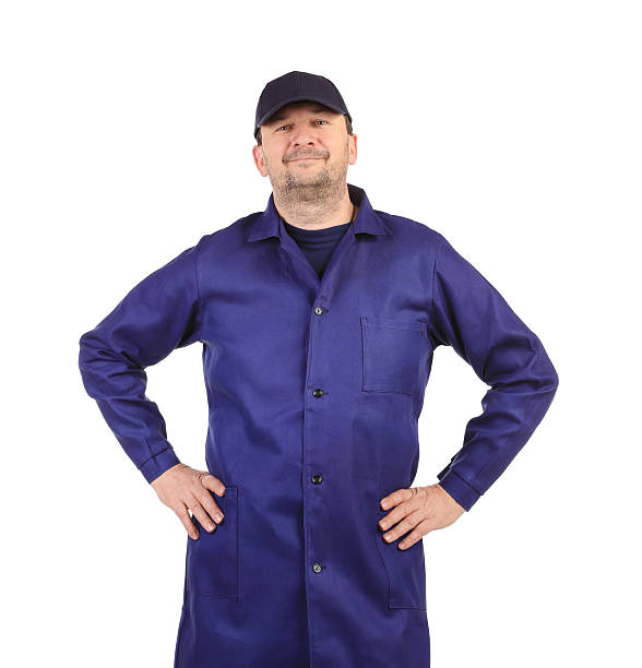 istock Worker holding arms on waist. 460918147