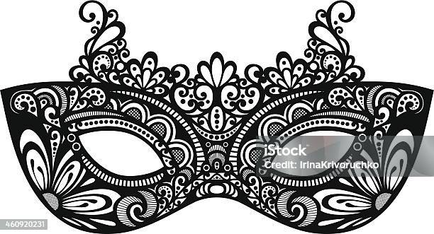 Beautiful Masquerade Mask Stock Illustration - Download Image Now - White Background, Venice - Italy, Abstract