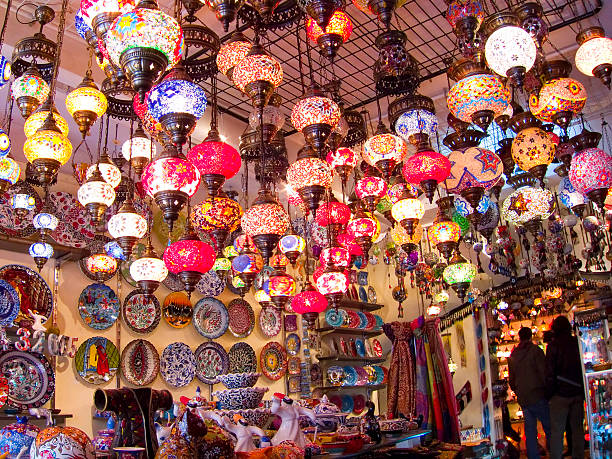 istock Turkish lamps shop 460929555