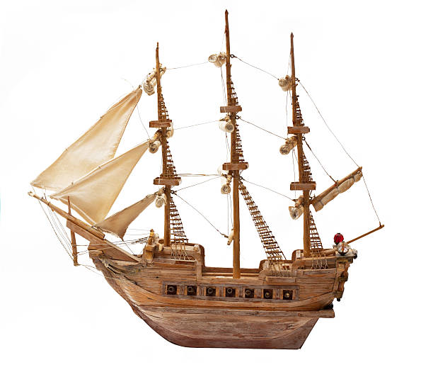 istock Antique ship as wooden model 460936425