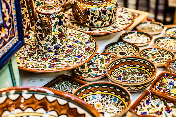 istock Traditional ceramic in local Israel market. 460936431