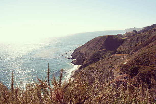 Big Sur Coast Of California. Picture shot on a cloudy day.