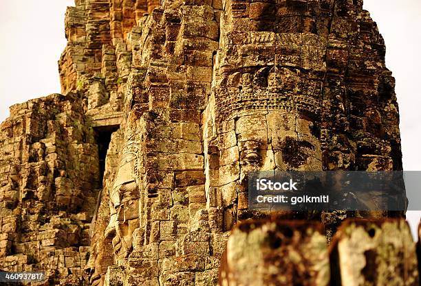 Angkor Bayon Temple Of Angkor Thom In Cambodia Stock Photo - Download Image Now - Ancient, Angkor, Angkor Thom