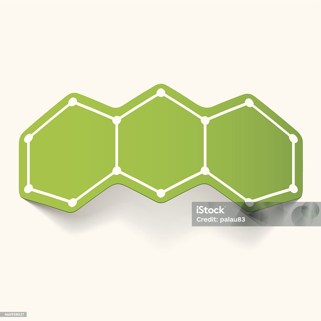 Structure Sticker Molecular Structure Sticker Stock Illustration - Download Image Now ...