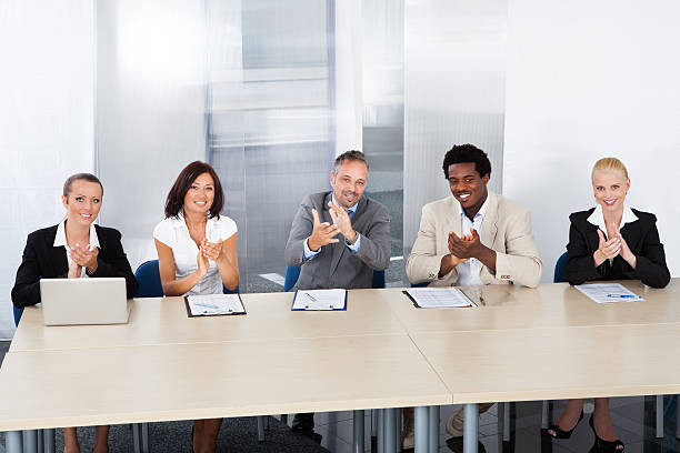 istock Corporate Personnel Officers Applauding 460938193