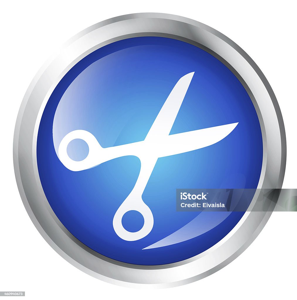 Schere-Symbol - Lizenzfrei Icon Stock-Foto