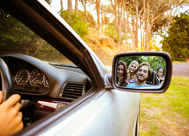 istock Friends in a rear-view mirror 460957629