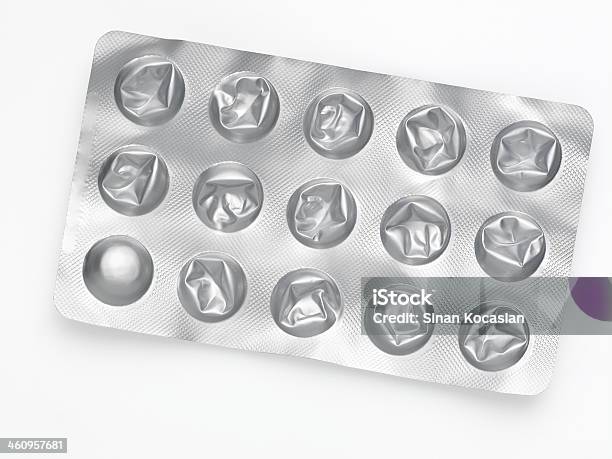 Paquete De Blíster Foto de stock y más banco de imágenes de Ampolla - Lesión física - Ampolla - Lesión física, Blíster de pastillas, Papel de aluminio