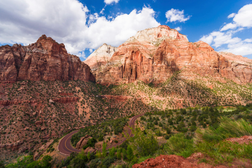 Mount Spry in Zion National Park, Utah, USA