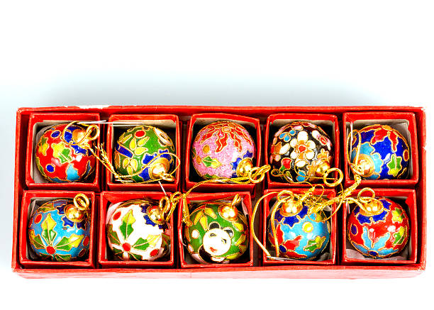 istock Box of christmasn ornamnets 461001417