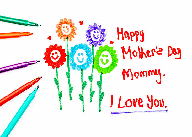 istock Child's Mother's Day Drawing 461014419