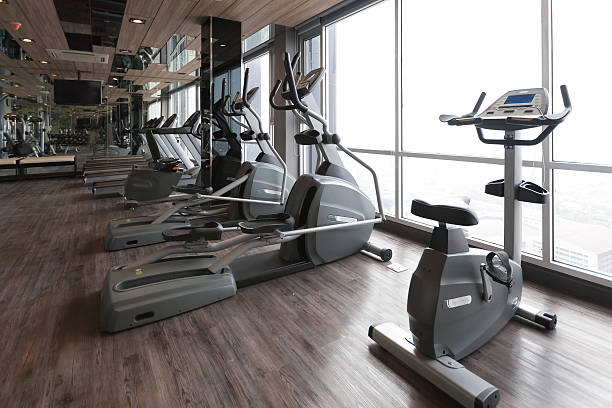 istock machines at the gym room 461035587