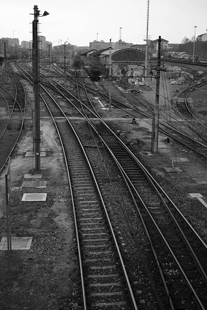 istock Tracks of  railroad 461036997