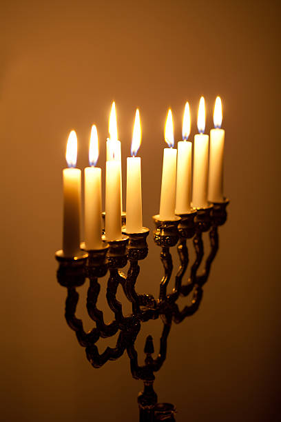 istock candles on hanukkah menorah 461053987