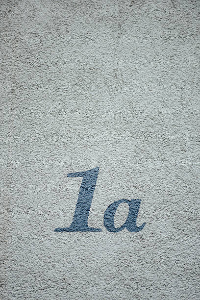 istock Elegant house number 1a 461065649