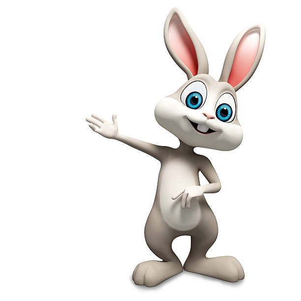 Happy Bunny Stock Photo - Download Image Now - Rabbit - Animal, Three  Dimensional, Cartoon - iStock