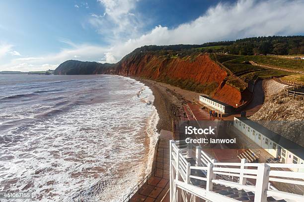 Jacobs Ladder Sidmouth Devon Stock Photo - Download Image Now - Beach, Beauty In Nature, Coastal Feature