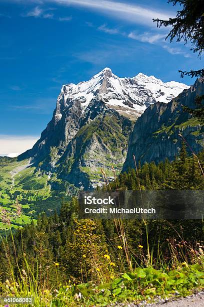 Montanha Wetterhorn Alpes Suíços - Fotografias de stock e mais imagens de Admirar a Vista - Admirar a Vista, Alpes Europeus, Ao Ar Livre