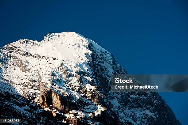 Góra Eiger Alpy Szwajcarskie - zdjęcia stockowe i więcej obrazów Alpy - Alpy, Berneński Oberland, Bez ludzi