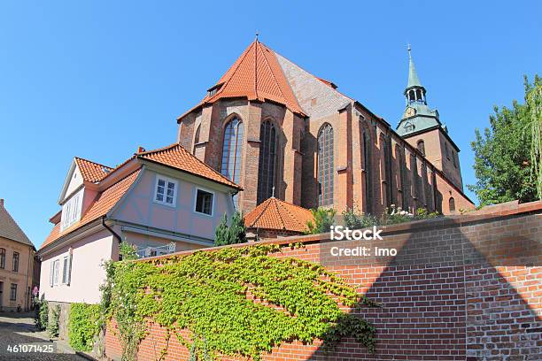 Historical Buildings Lüneburg Stock Photo - Download Image Now - Architecture, Blue, Brick